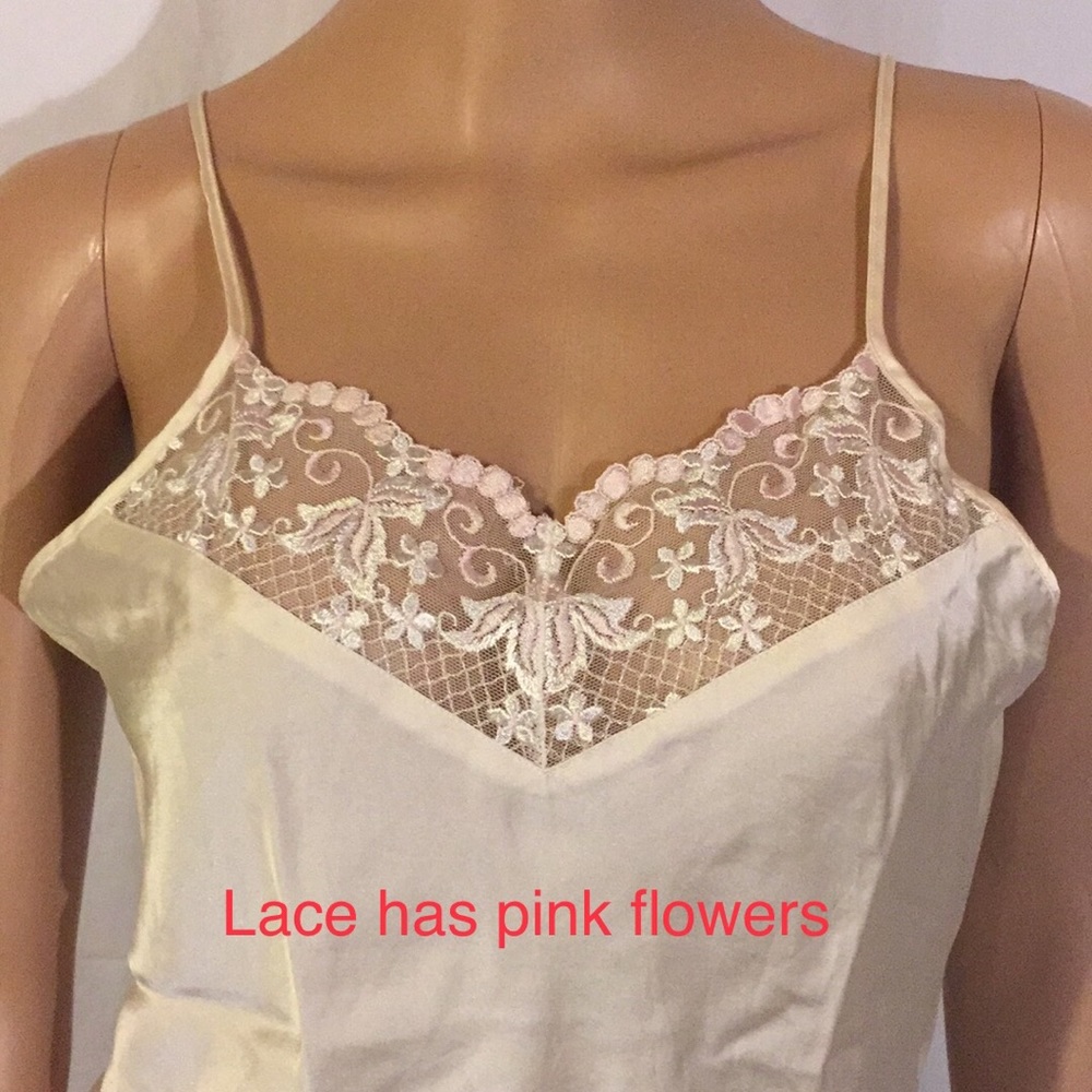 NWOT Pure Silk Lace Cami - Picture 2 of 12